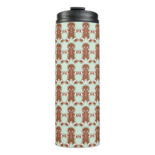 Minz-Weihnachts-Gingerbread-Kaffeebecher Thermosbecher