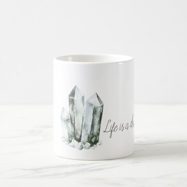 Minze Aqua Kristalle Traum Kaffeetasse (Mittel)