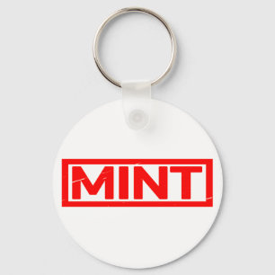 Minze Briefmarke Schlüsselanhänger