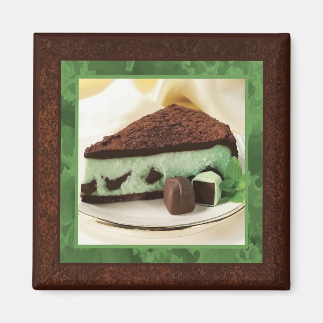 Minze Chocolate Cheesecake Magnet (Vorne)
