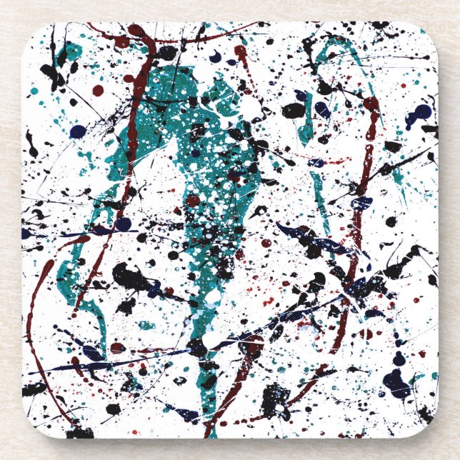 Minze Chocolate Chip Getränkeuntersetzer (Vorderseite)