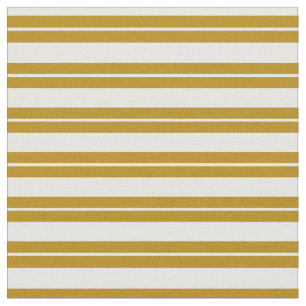 Minze Creme & Dark Goldenrod farbene Streifen Stoff