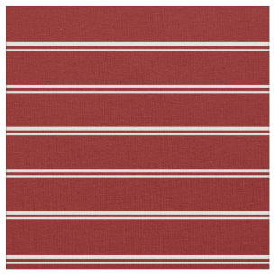 Minze Creme & Maroon Streifen/Linienmuster Stoff