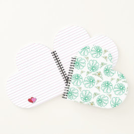 Minze Florale Ruhe Spiralblock Notizbuch