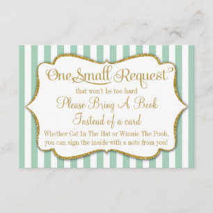 Minze Gold Baby Showcard Buchen Begleitkarte