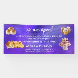 Minze & Gold Whisk Bakery Business Wiedereröffnung Banner