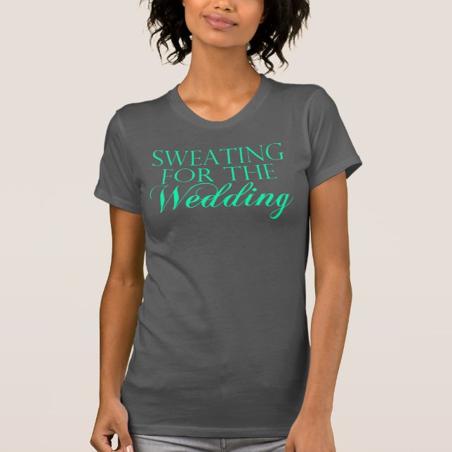 Minze & Gray Schwitzen für die Hochzeit. Singlet T-Shirt (Vorderseite)