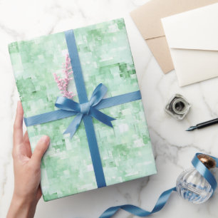 Minze Green Abstrakt Geschenkpapier