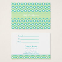 Minze Green & Aquamarin Tribal Ikat | Geschenkguts