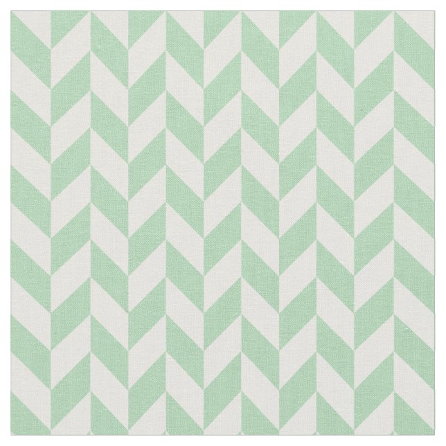 Minze Green Herringbone-Muster Stoff (Nahaufnahme)