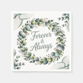 Minze Green & Sage Green Eukalyptus Serviette