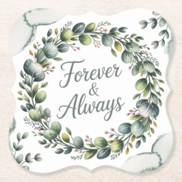 Minze Green & Sage Green Eukalyptus Untersetzer