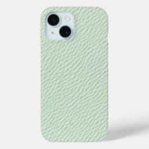 Minze Green Textured Leather Phone Case