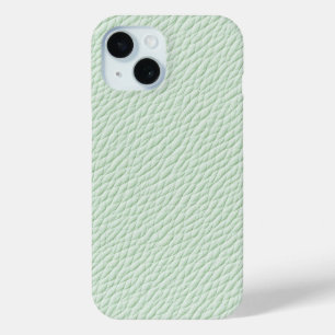 Minze Green Textured Leather Phone Case