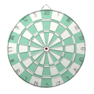 Minze grün und weiß dartscheibe