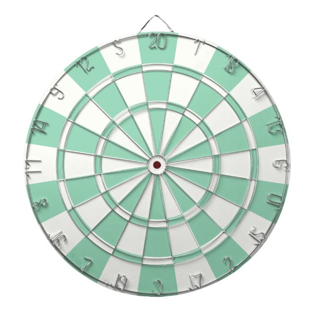 Minze grün und weiß dartscheibe (vorne)