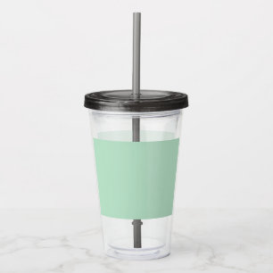 Minze grüne Akryltumbler mit Stroh Acryltrinkbecher