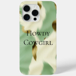 Minze grüne Creme Gold Cowhid Case-Mate iPhone Hülle