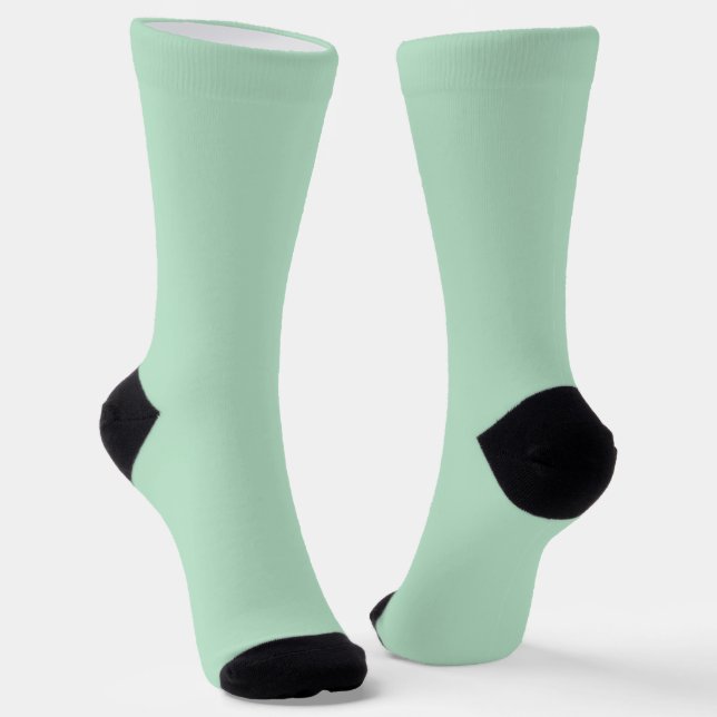 Minze grüne Crew Socken für Frauen (Gewinkelt)