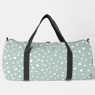 Minze, grüne Dalmatiner, Dalmatiner Punkte, gepunk Duffle Bag