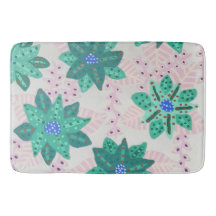 Minze grüne Feiertage Blumendruck