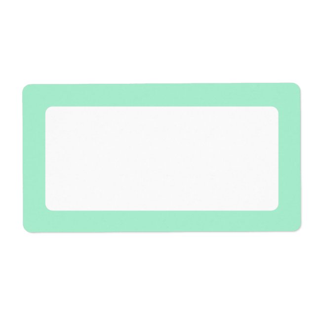 Minze grüne, feste Farbleiste leer (Vorne)