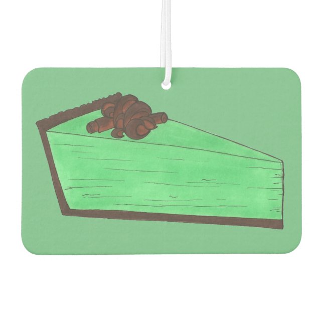 Minze Grüne Grasshopper Pie Chocolate Slice Feinsc Autolufterfrischer (Vorderseite)