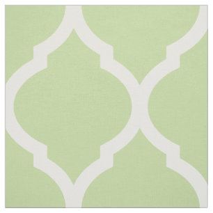 Minze grüne marokkanische Quatrefolie Große Größe Stoff
