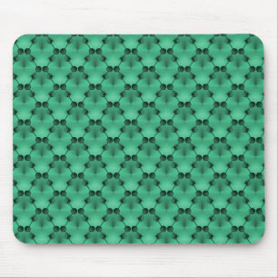 Minze grüne Retro Funk Circles Mousepad