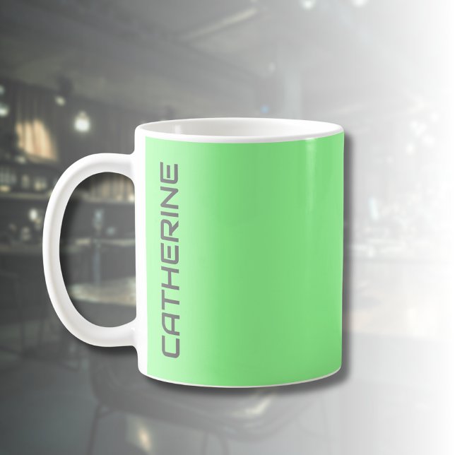 Minze grüne Solid-Farbe Personalisiert Kaffeetasse (Von Creator hochgeladen)