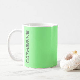 Minze grüne Solid-Farbe Personalisiert Kaffeetasse