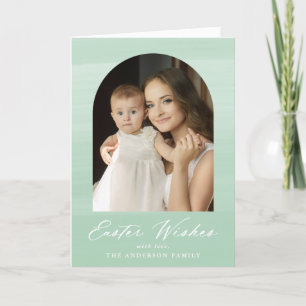 Minze Grüne Wasserfarbe Foto 2 Osterwünsche Feiertagskarte