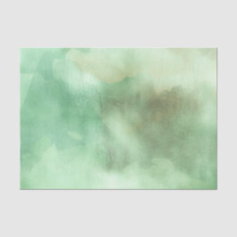 Minze grüne Wasserfarbe Handgemalt Seidenpapier