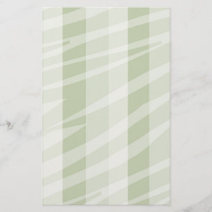 Minze grüne, weiße Zebrastreifen Briefpapier