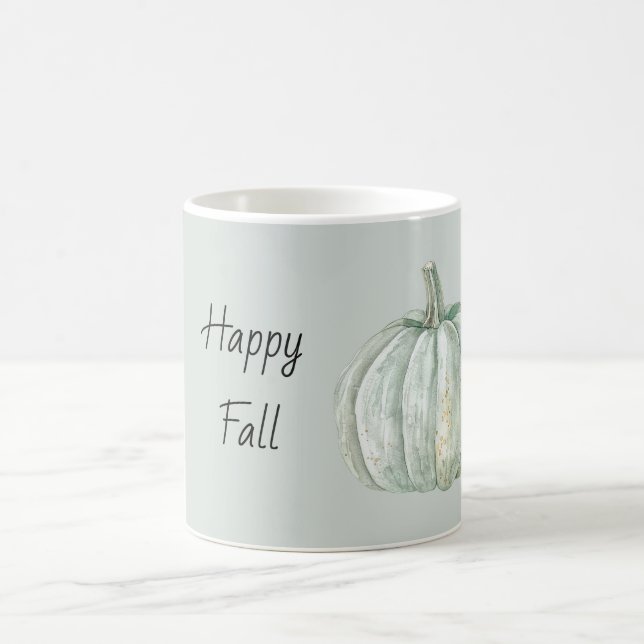 Minze Herbst Kürbis Kaffeetasse (Mittel)