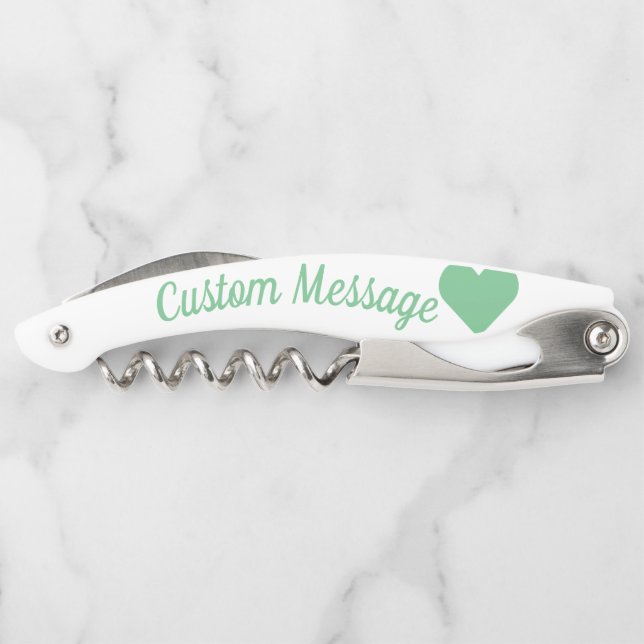 Minze Herzklappenschraube Kellnermesser (Rückseite)