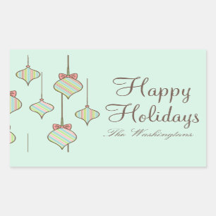 Minze Holiday Ornament Stickers