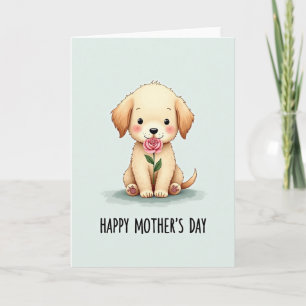 Minze Hund Rose Muttertagskarte Karte