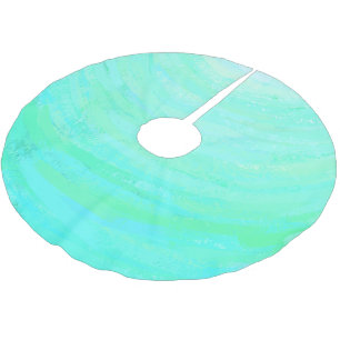 Minze Ice Polyester Weihnachtsbaumdecke