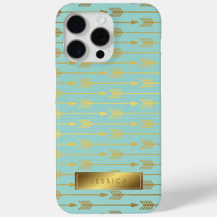 Minze Imitate Gold Foil Pfeile Muster Case-Mate iPhone Hülle