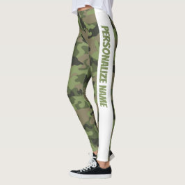 Minze Licht Green Camouflage PERSONALISIEREN Leggings