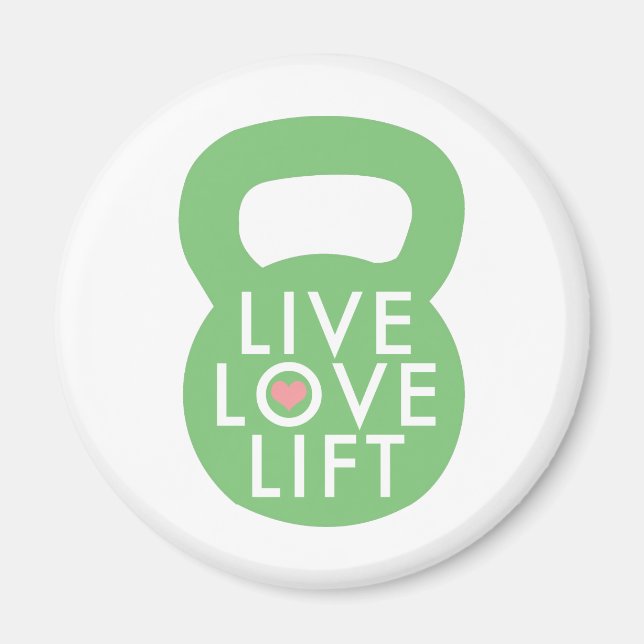 Minze "Lift für Live-Liebe" Magnet (Vorne)