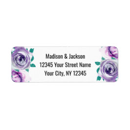 Minze & Lila Rose Hochzeit Rücksendeadresse