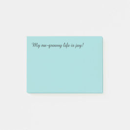 Minze. Mein nu-groovy Leben ist eine Freude! Post-it Klebezettel