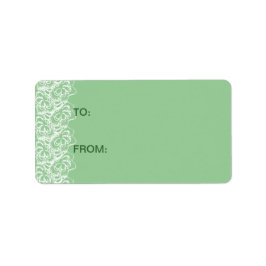 Minze mit Imitaten Adressaufkleber