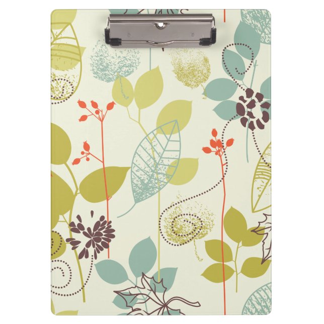 Minze n Olive Nature Print Clipboard Klemmbrett (Vorderseite)