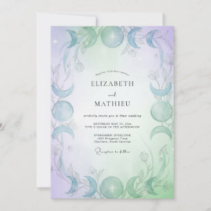 Minze Periwinkle Himmlische Eukalyptus Hochzeit Einladung