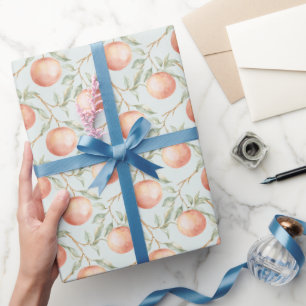 Minze Pfirsich Grapefruit Geburtstag Geschenkpapier