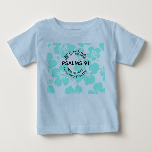Minze Psalmen 91 Blume  Baby T-shirt (Vorderseite)