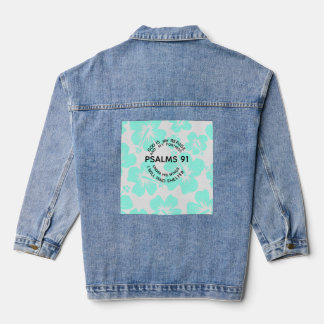 Minze Psalmen 91 Blume Jeansjacke